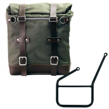 Alforja lateral Canvas + subchasis KTM izquierdo