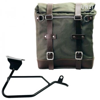 Alforja Scram en Lona 22L-30L + Moto Guzzi V100 Mandello marco derecho