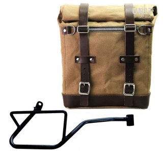 Alforja Scram en Lona 22L-30L + Chasis Derecho Moto Guzzi V7 EURO5 PLUS (2025 en adelante)