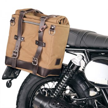 Bolsa lateral de lona Scram 22L-30L + cuadro Royal Enfield Bear 650