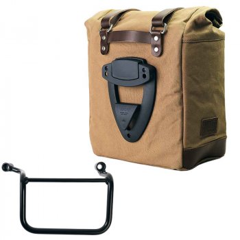 Bolsa lateral Scram en Canvas 22L-30L + Royal Enfield Guerrilla 450 Marco Derecho
