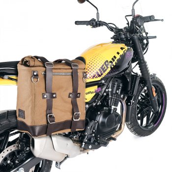 Bolsa lateral Scram en Canvas 22L-30L + Royal Enfield Guerrilla 450 Marco Derecho