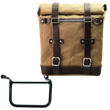 Bolsa lateral Scram en Canvas 22L-30L + Royal Enfield Guerrilla 450 Marco Derecho