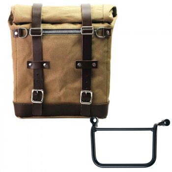 Bolsa lateral Scram en Canvas 22L-30L + Marco Izquierdo Royal Enfield Guerrilla 450