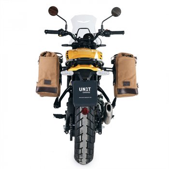 Bolsa lateral Scram en Canvas 22L-30L + Marco Izquierdo Royal Enfield Guerrilla 450