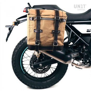 Alforja Scram en Lona 22L-30L + Cuadro Royal Enfield Himalayan, Scram 411 Derecho