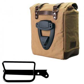 Alforja Scram en Lona 22L-30L + Bastidor derecho Royal Enfield Hunter 350