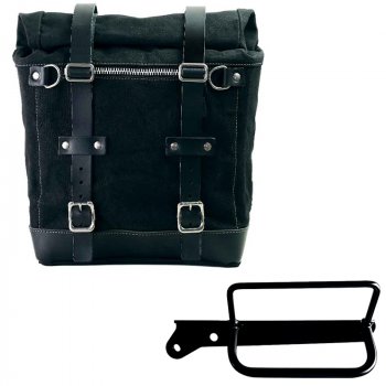 Alforja Scram en Lona 22L-30L + Bastidor izquierdo Royal Enfield Hunter 350
