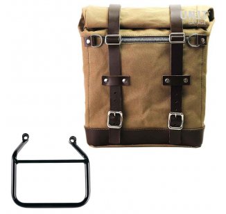 Alforja Scram en Lona 22L-30L + Thriumph Speed 400 & Scrambler 400 X Cuadro Derecho (Sólo compatible con nuestro código de escape bajo: 4206Low)