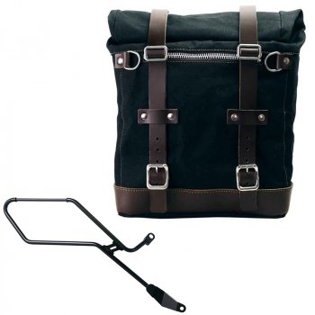 Alforja Scram en Lona 22L-30L + Marco derecho de la Triumph Bonneville Bobber