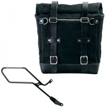 Alforja Scram en Lona 22L-30L + Marco derecho de la Triumph Bonneville Bobber