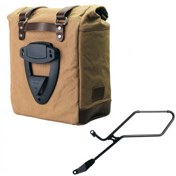 Alforja Scram en Lona 22L-30L + Marco izquierdo de la Triumph Bonneville Bobber