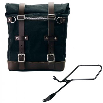 Alforja Scram en Lona 22L-30L + Marco izquierdo de la Triumph Bonneville Bobber