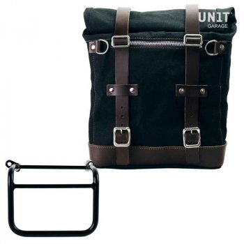 Alforja Scram en Lona 22L-30L + Subchasis derecho Triumph Scrambler 1200 XC_XE (2019 en adelante)