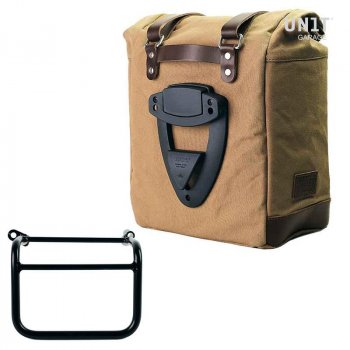 Alforja Scram en Lona 22L-30L + Subchasis derecho Triumph Scrambler 1200 XC_XE (2019 en adelante)