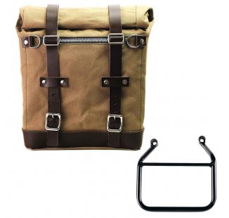 Alforja Scram en Lona 22L-30L + Triumph Speed 400 & Scrambler 400 X Chasis Izquierdo