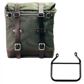 Alforja Scram en Lona 22L-30L + Triumph Speed 400 & Scrambler 400 X Chasis Izquierdo