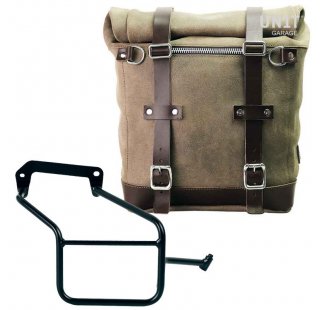 Bolsa lateral en piel dividida + serie Triumph Cuadro Street 900 DX (2017 hasta ahora)