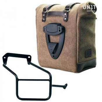 Bolsa lateral en piel dividida + serie Triumph Cuadro Street 900 DX (2017 hasta ahora)