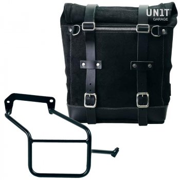 Bolsa lateral en piel dividida + serie Triumph Cuadro Street 900 DX (2017 hasta ahora)