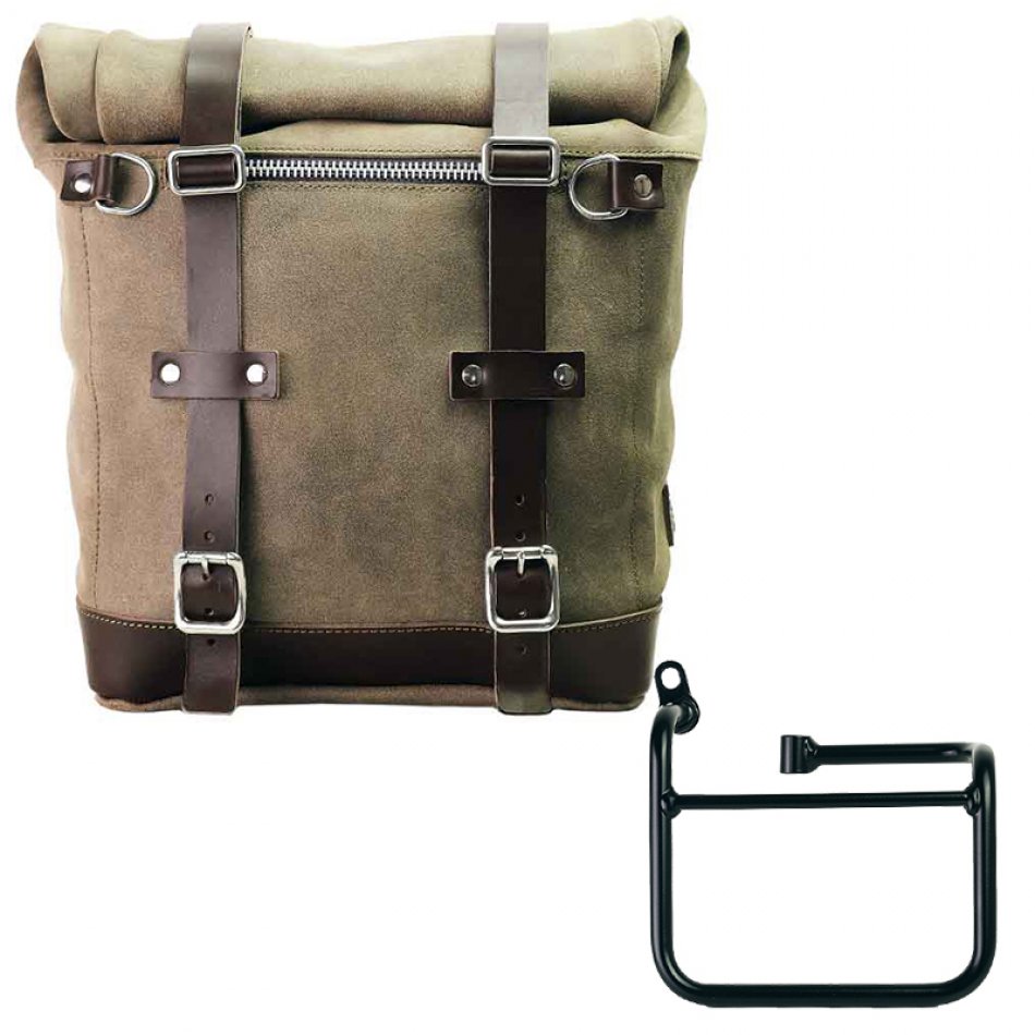 Bolso lateral Scram en serraje 22L-30L + BMW CE 02 Chasis Izquierdo