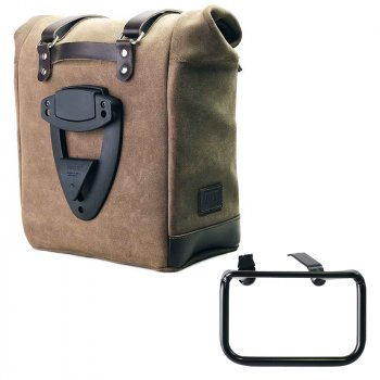 Bolso lateral Scram en serraje 22L-30L + BMW R12 G/S Bastidor izquierdo