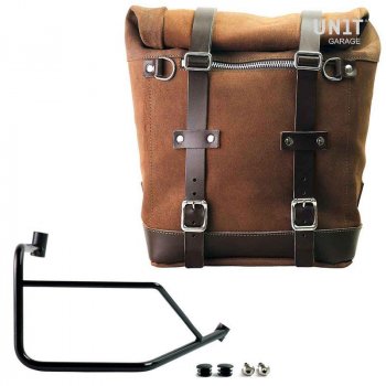 Alforja Scram 22L-30L en Serraje + cuadro derecho Ducati DesertX