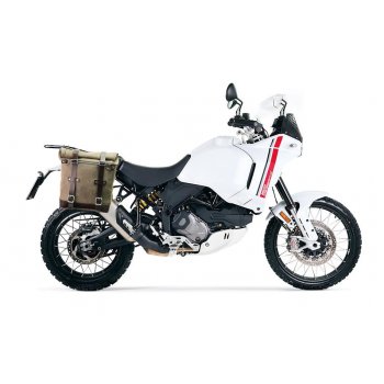 Alforja Scram 22L-30L en Serraje + cuadro derecho Ducati DesertX