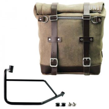 Alforja Scram 22L-30L en Serraje + cuadro derecho Ducati DesertX