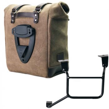 Bolso lateral Scram en serraje 22L-30L + Cuadro Honda CRF1100L Africa Twin & Adventure Sports (2024 en adelante) Izquierdo