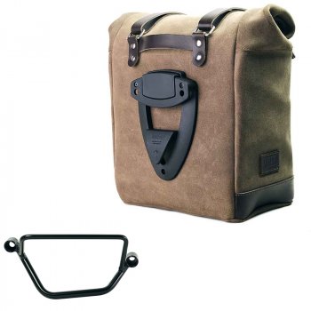 Bolso lateral Scram en serraje 22L-30L + Chasis Honda GB350S Derecho