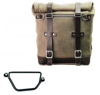 Bolso lateral Scram en serraje 22L-30L + Chasis Honda GB350S Derecho