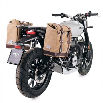 Bolso lateral Scram en serraje 22L-30L + Chasis Honda GB350S Izquierdo