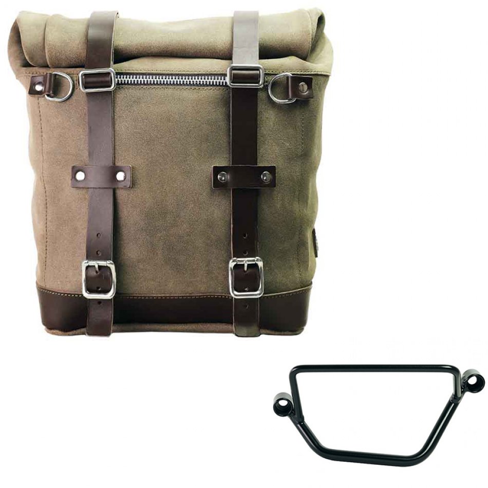 Bolso lateral Scram en serraje 22L-30L + Chasis Honda GB350S Izquierdo