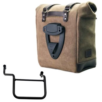 Bolso lateral Scram en serraje 22L-30L + Chasis derecho Honda Transalp 750 (a partir de 2023)