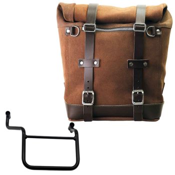 Bolso lateral Scram en serraje 22L-30L + Chasis derecho Honda Transalp 750 (a partir de 2023)