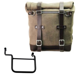 Bolso lateral Scram en serraje 22L-30L + Chasis derecho Honda Transalp 750 (a partir de 2023)