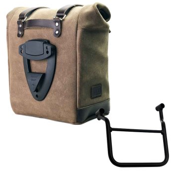 Bolso lateral Scram en serraje 22L-30L + Chasis de Honda Transalp 750 (a partir de 2023) Izquierda