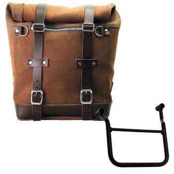 Bolso lateral Scram en serraje 22L-30L + Chasis de Honda Transalp 750 (a partir de 2023) Izquierda