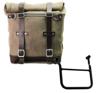Bolso lateral Scram en serraje 22L-30L + Chasis de Honda Transalp 750 (a partir de 2023) Izquierda