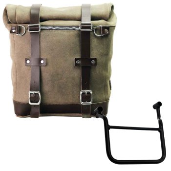 Bolso lateral Scram en serraje 22L-30L + Chasis de Honda Transalp 750 (a partir de 2023) Izquierda