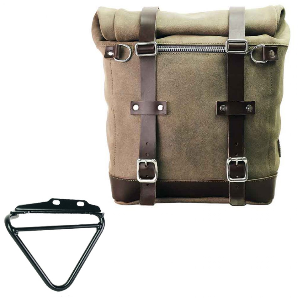 Bolso lateral Scram en serraje 22L-30L + Cuadro Husqvarna 125-250-401 (2024 en adelante) Derecha 