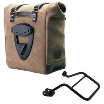 Bolso lateral Scram en serraje 22L-30L + KTM 1290/1390 Super Adventure S-R Bastidor izquierdo