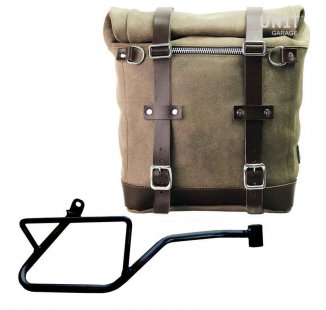 Bolso lateral Scram en serraje 22L-30L + Chasis Derecho Moto Guzzi V7 EURO5 PLUS (2025 en adelante)
