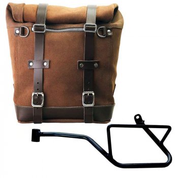 Bolso lateral Scram en serraje 22L-30L + Chasis Izquierdo Moto Guzzi V7 EURO5 PLUS (2025 en adelante) 