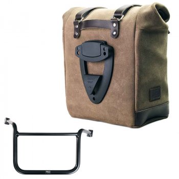 Bolso lateral Scram en serraje 22L-30L + Chasis Moto Guzzi V85 TT (2024 en adelante) Derecha