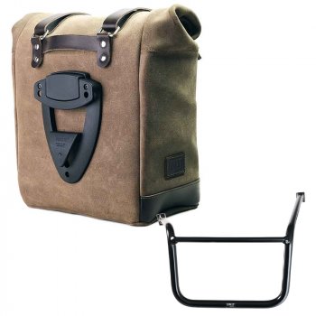 Bolso lateral Scram en serraje 22L-30L + Chasis Moto Guzzi V85 TT (2024 en adelante) Izquierdo