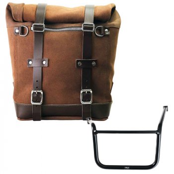 Bolso lateral Scram en serraje 22L-30L + Chasis Moto Guzzi V85 TT (2024 en adelante) Izquierdo