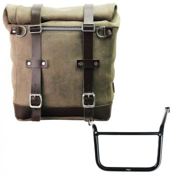 Bolso lateral Scram en serraje 22L-30L + Chasis Moto Guzzi V85 TT (2024 en adelante) Izquierdo