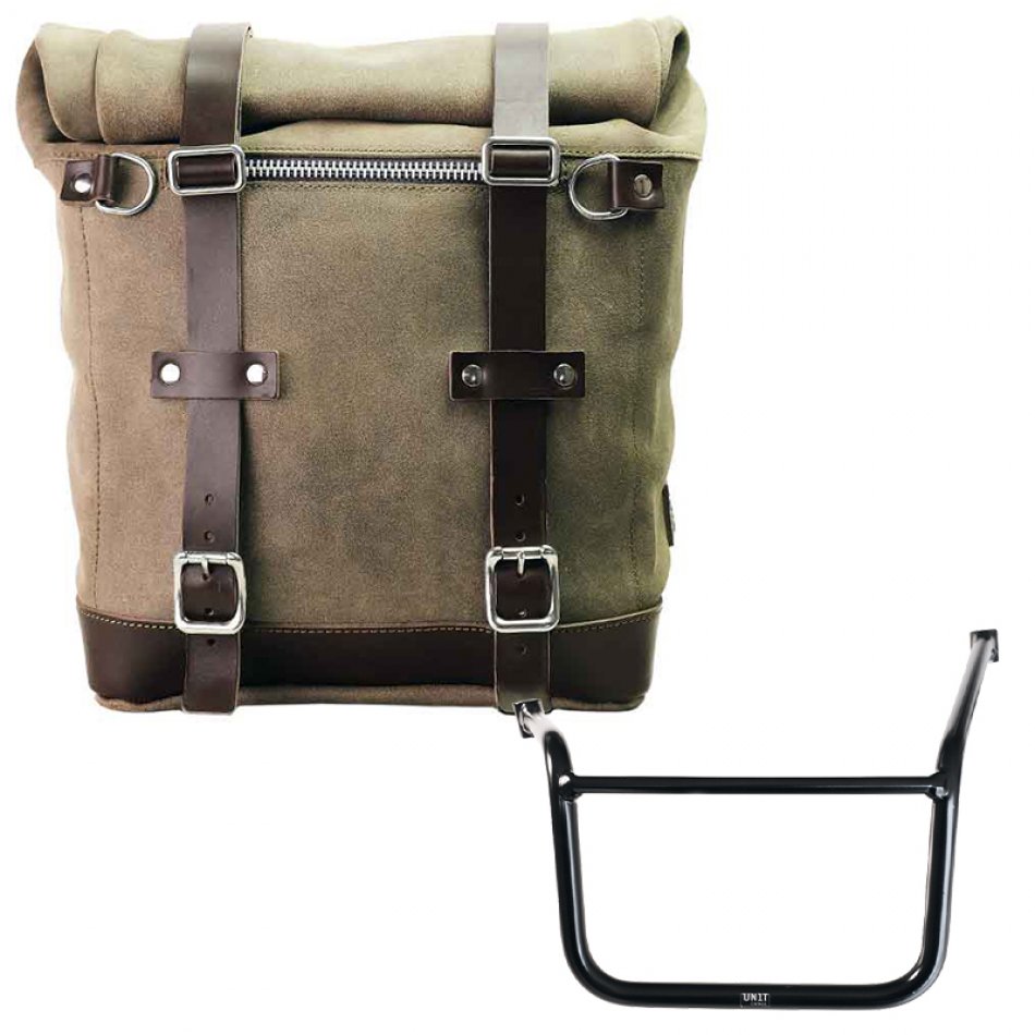 Bolso lateral Scram en serraje 22L-30L + Chasis Moto Guzzi V85 TT (2024 en adelante) Izquierdo